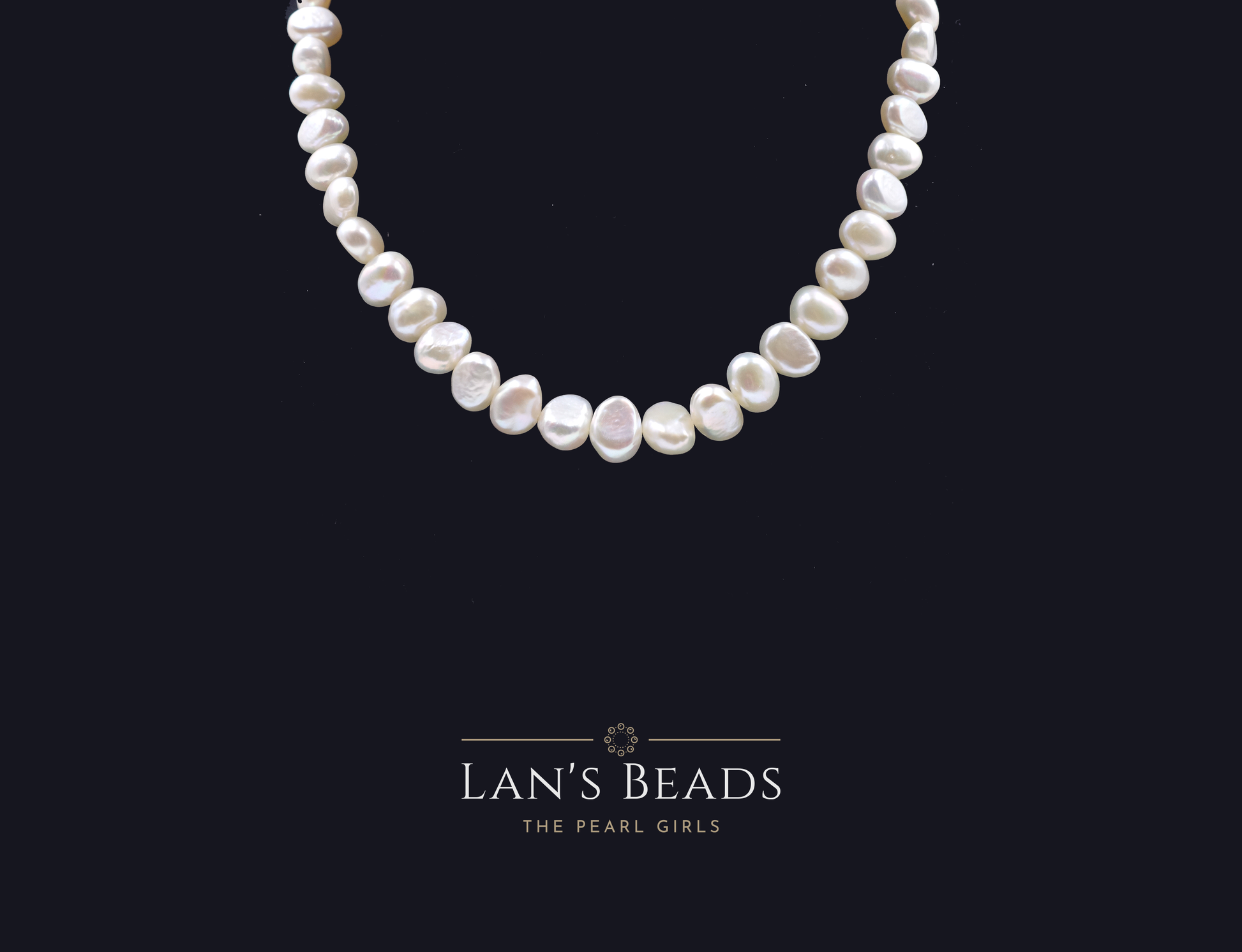 Pebble White Pearls - Lan's Beads - Freshwater Pearls