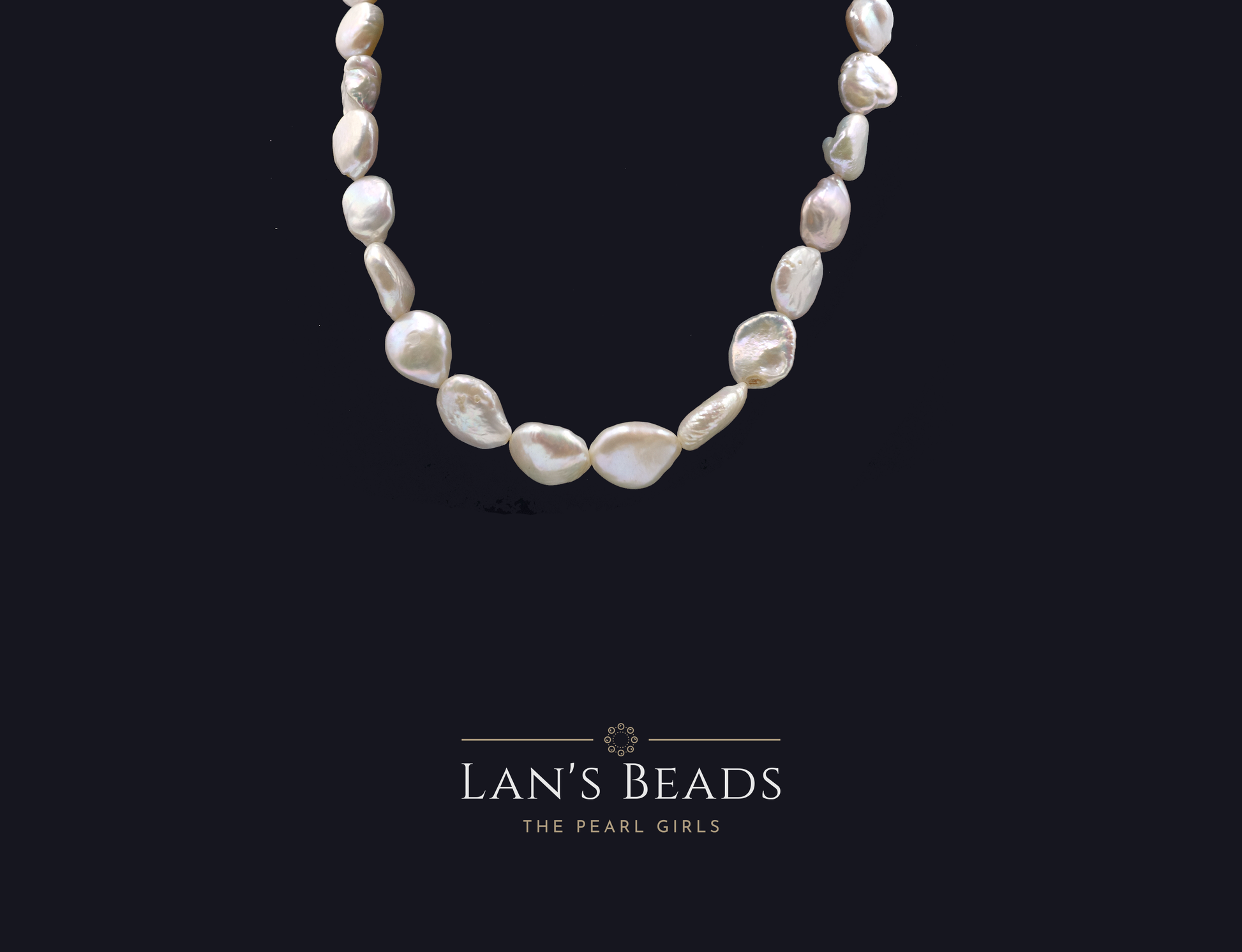Pebble White Pearls - Lan's Beads - Freshwater Pearls
