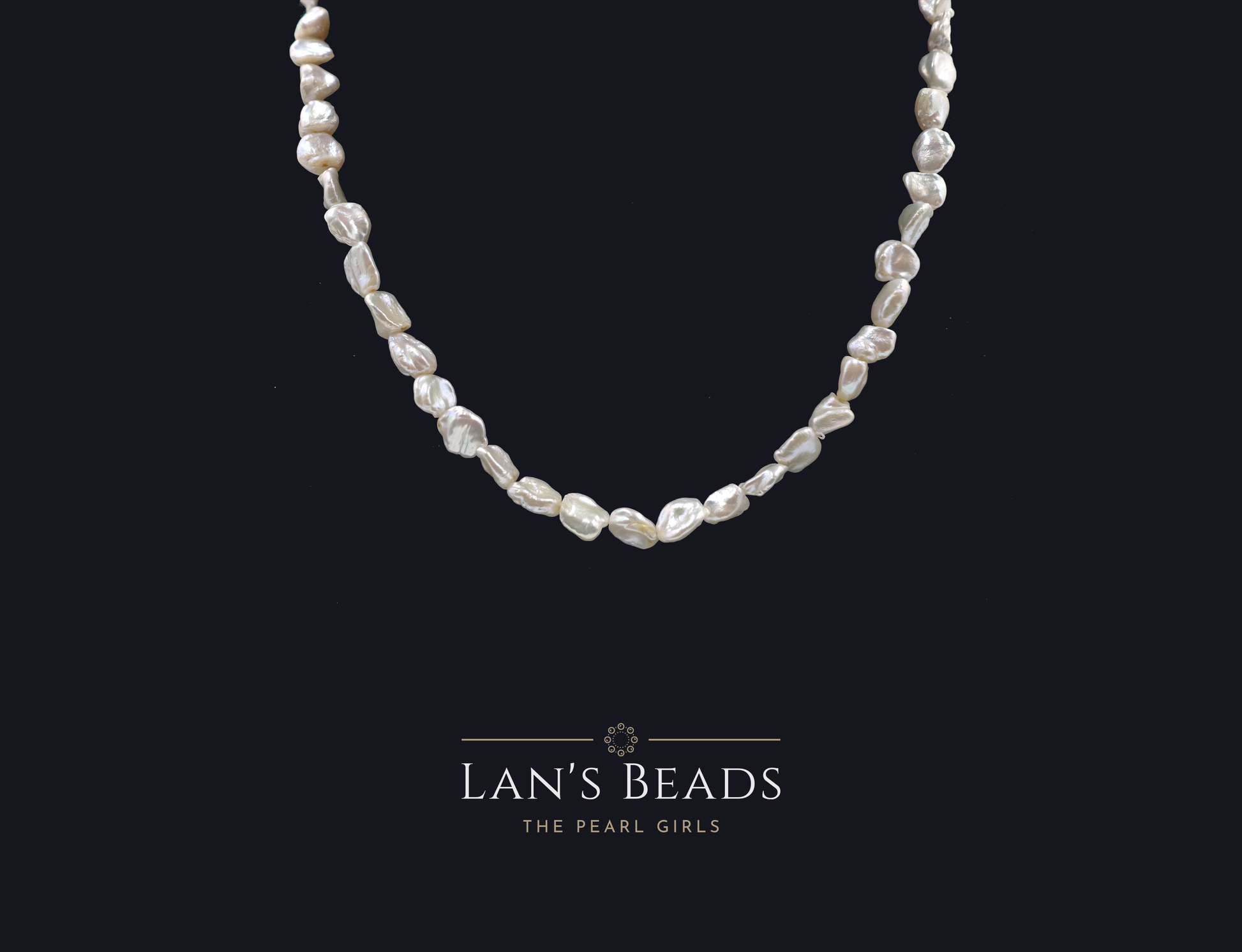 Pebble White Pearls - Lan's Beads - Freshwater Pearls
