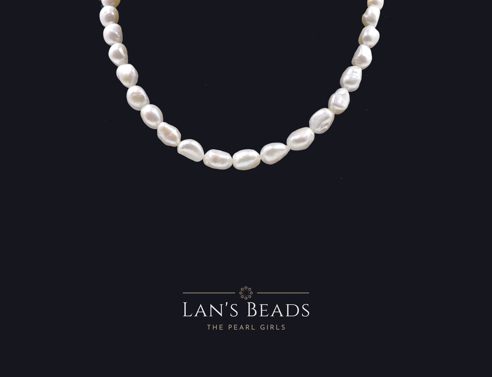 Pebble White Pearls - Lan's Beads - Freshwater Pearls