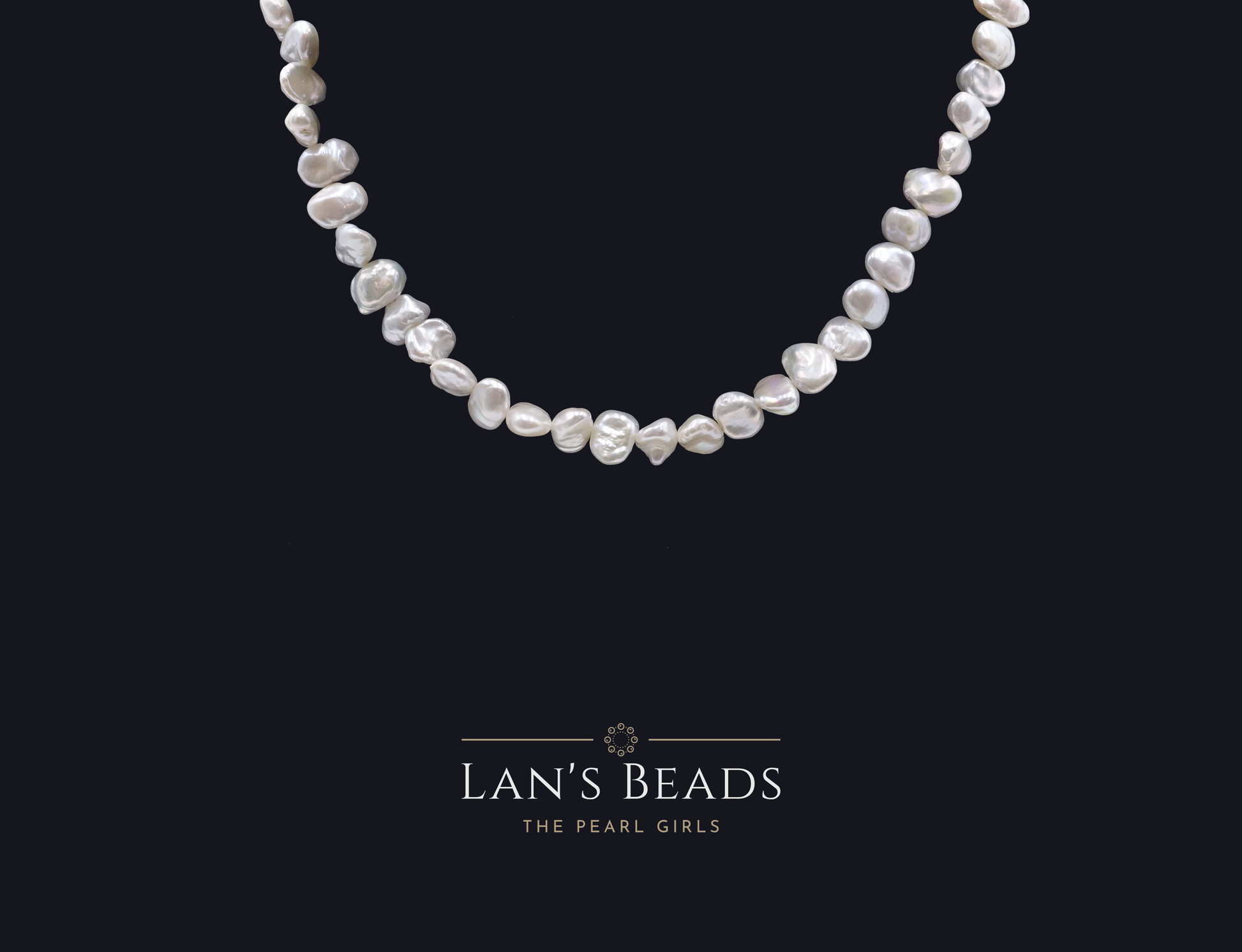 Pebble White Pearls - Lan's Beads - Freshwater Pearls