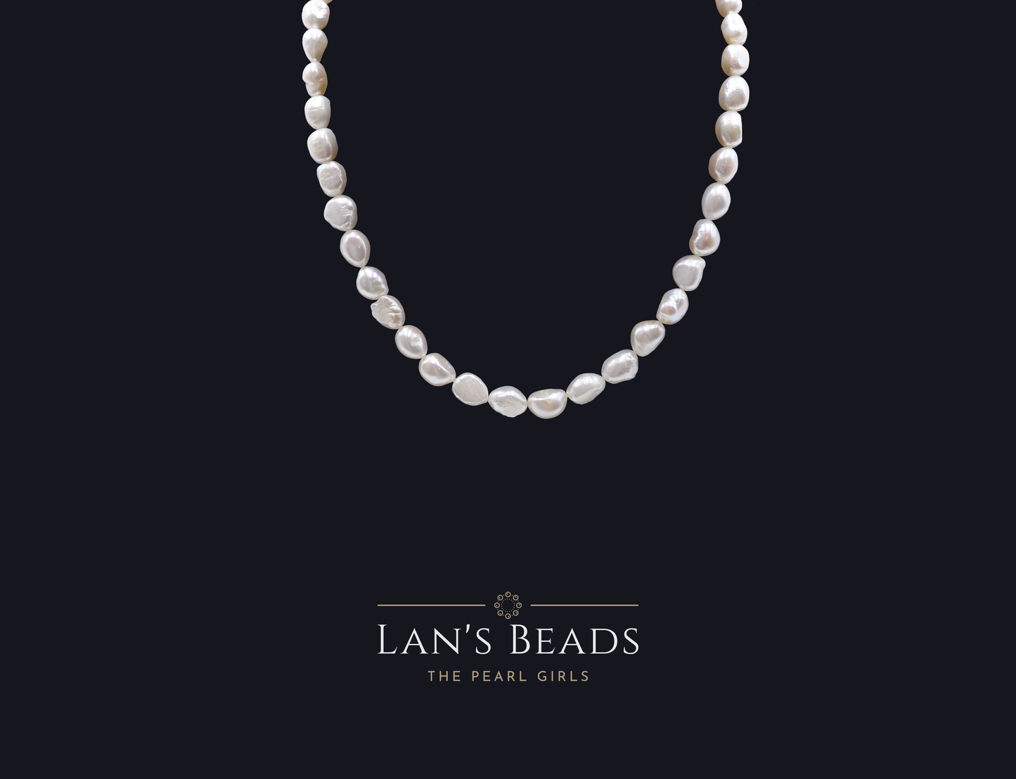 Pebble White Pearls - Lan's Beads - Freshwater Pearls