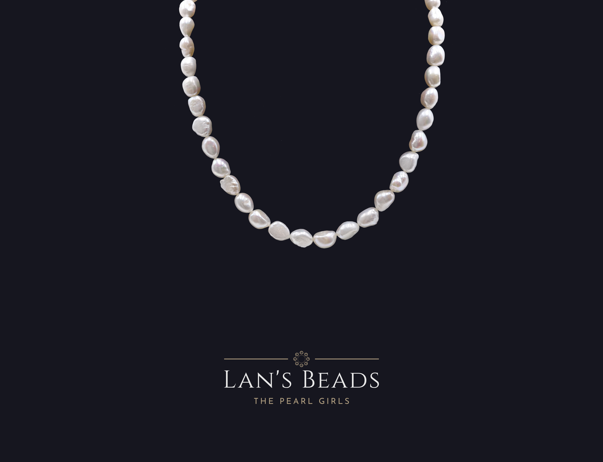 Pebble White Pearls - Lan's Beads - Freshwater Pearls