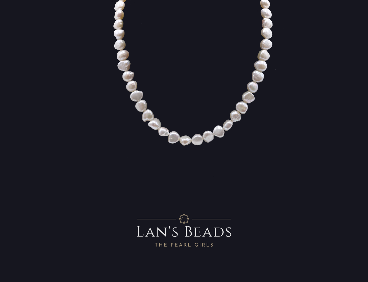 Pebble White Pearls - Lan's Beads - Freshwater Pearls