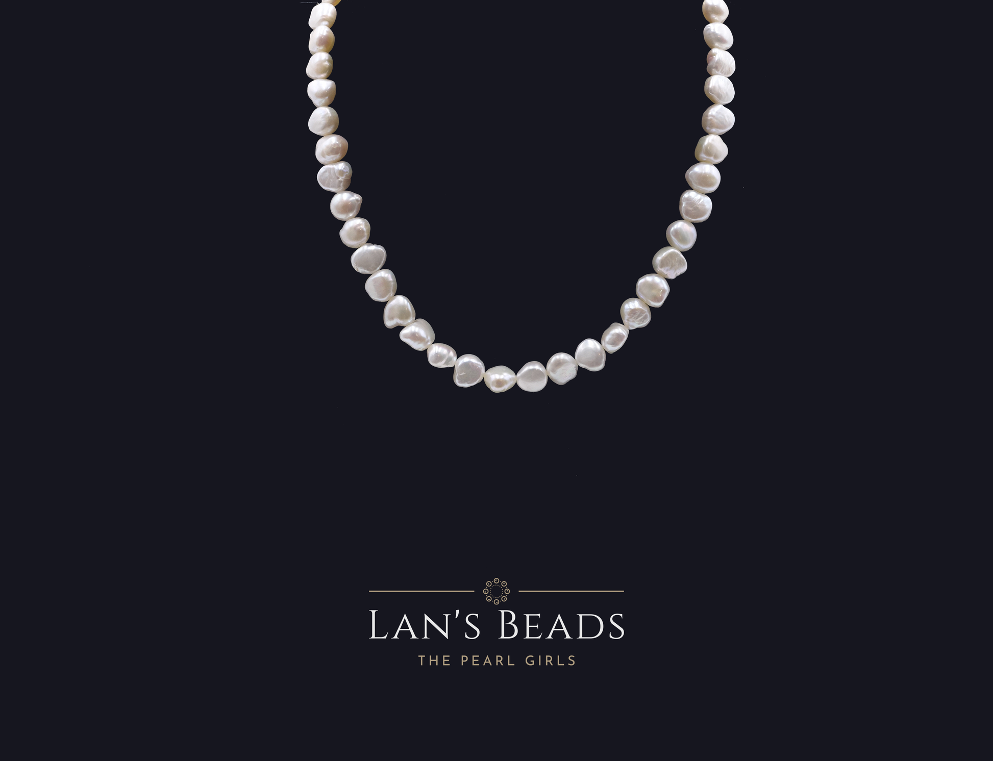 Pebble White Pearls - Lan's Beads - Freshwater Pearls