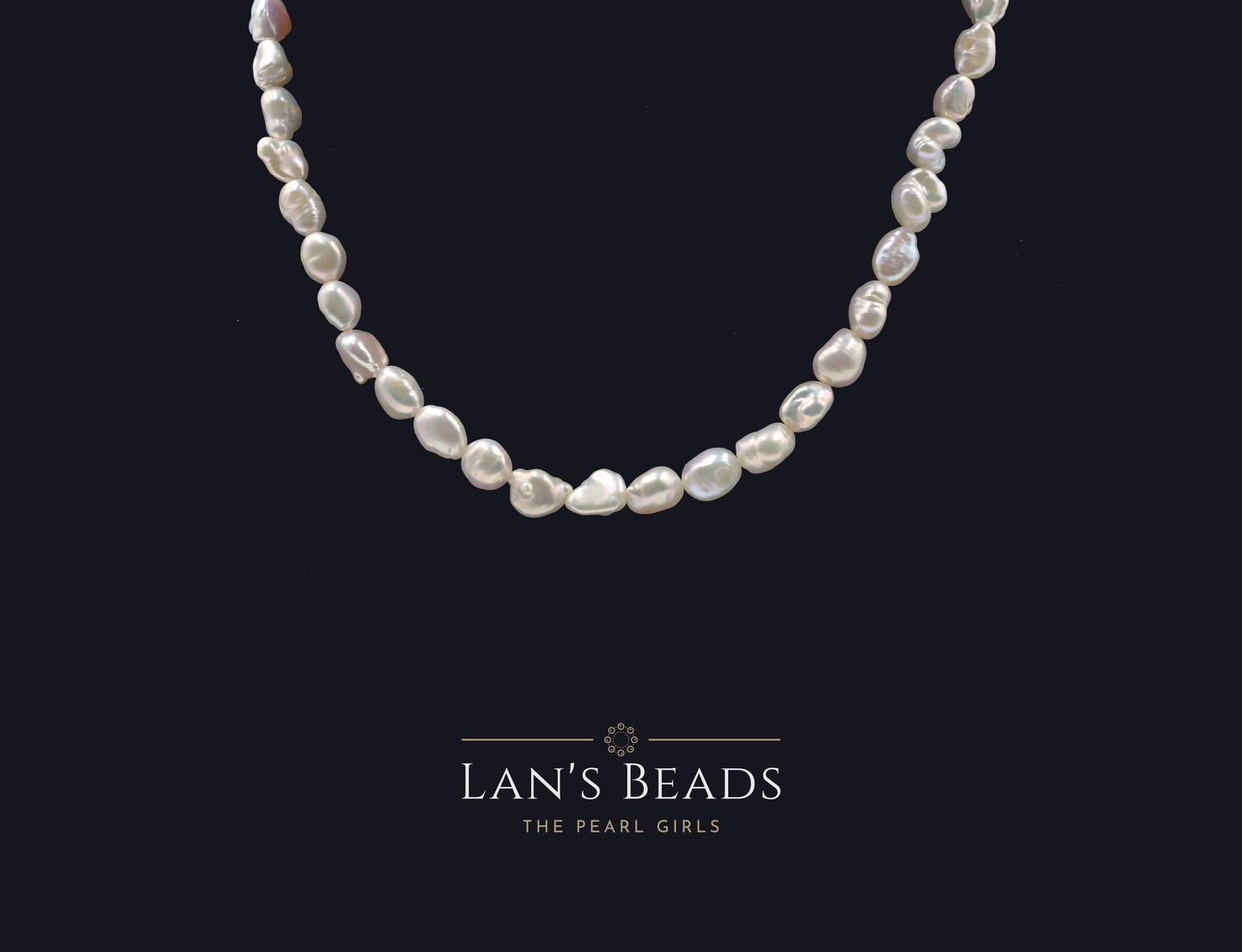 Pebble White Pearls - Lan's Beads - Freshwater Pearls