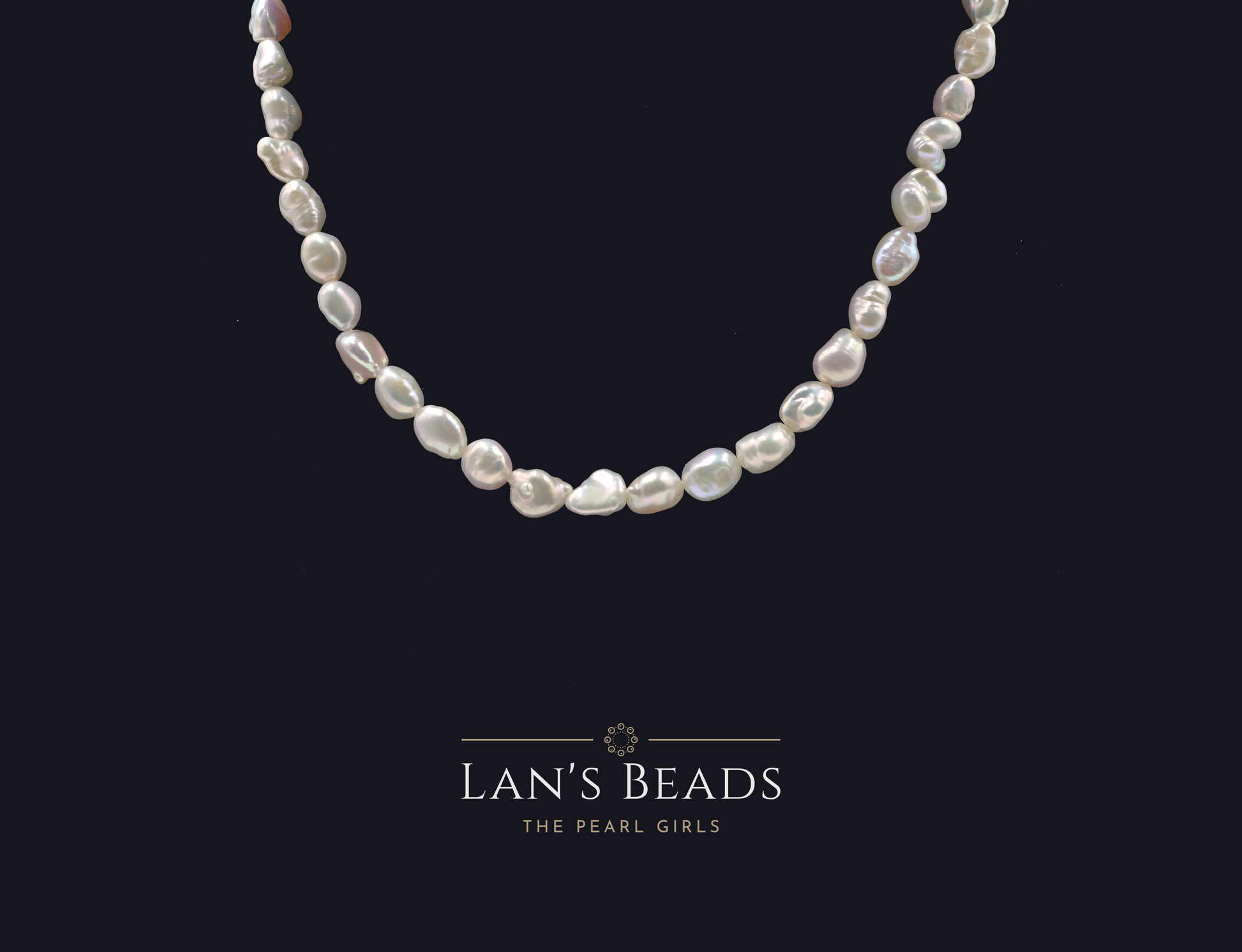 Pebble White Pearls - Lan's Beads - Freshwater Pearls